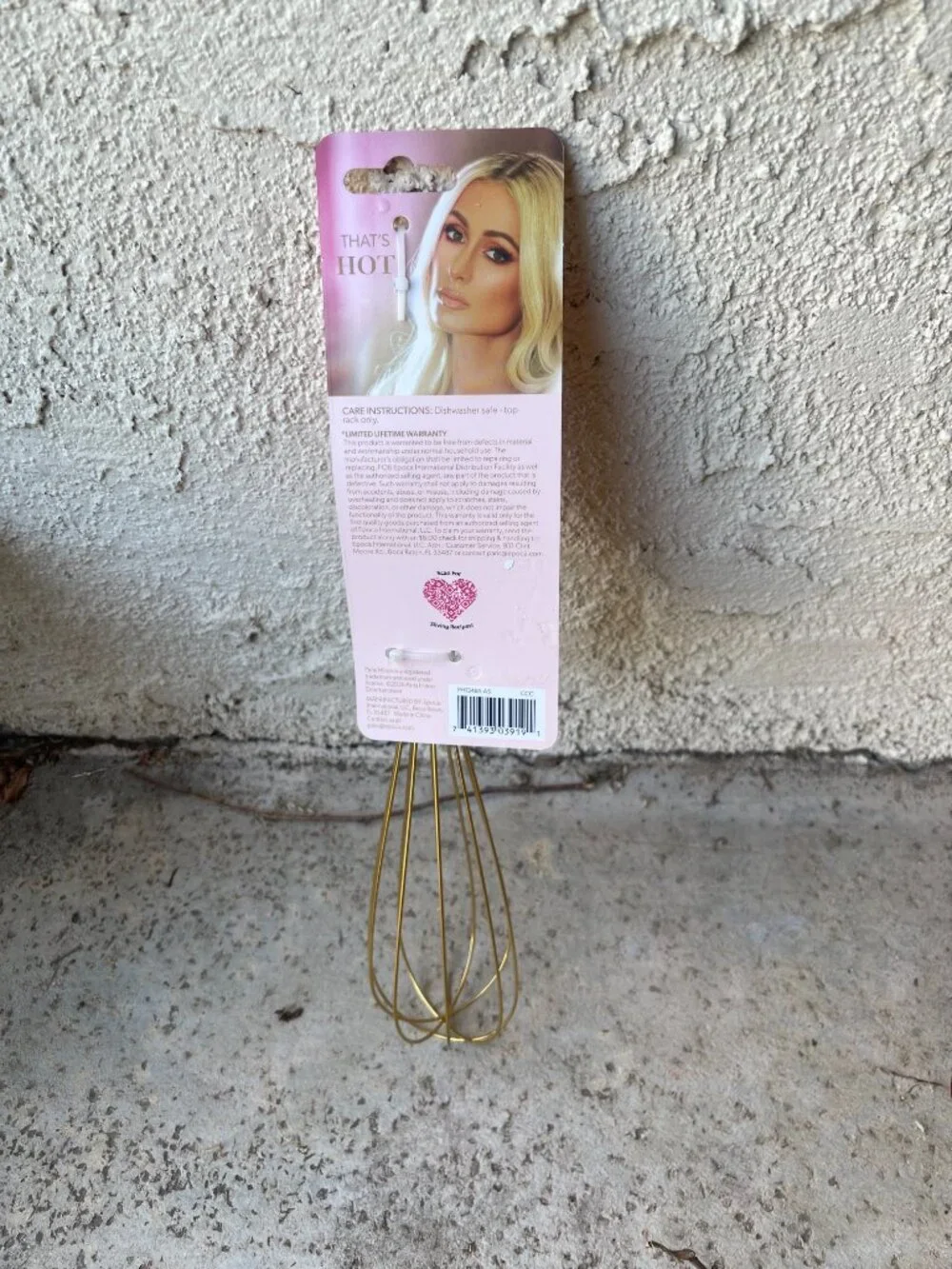 Paris Hilton Pink & Gold Whisk NWT